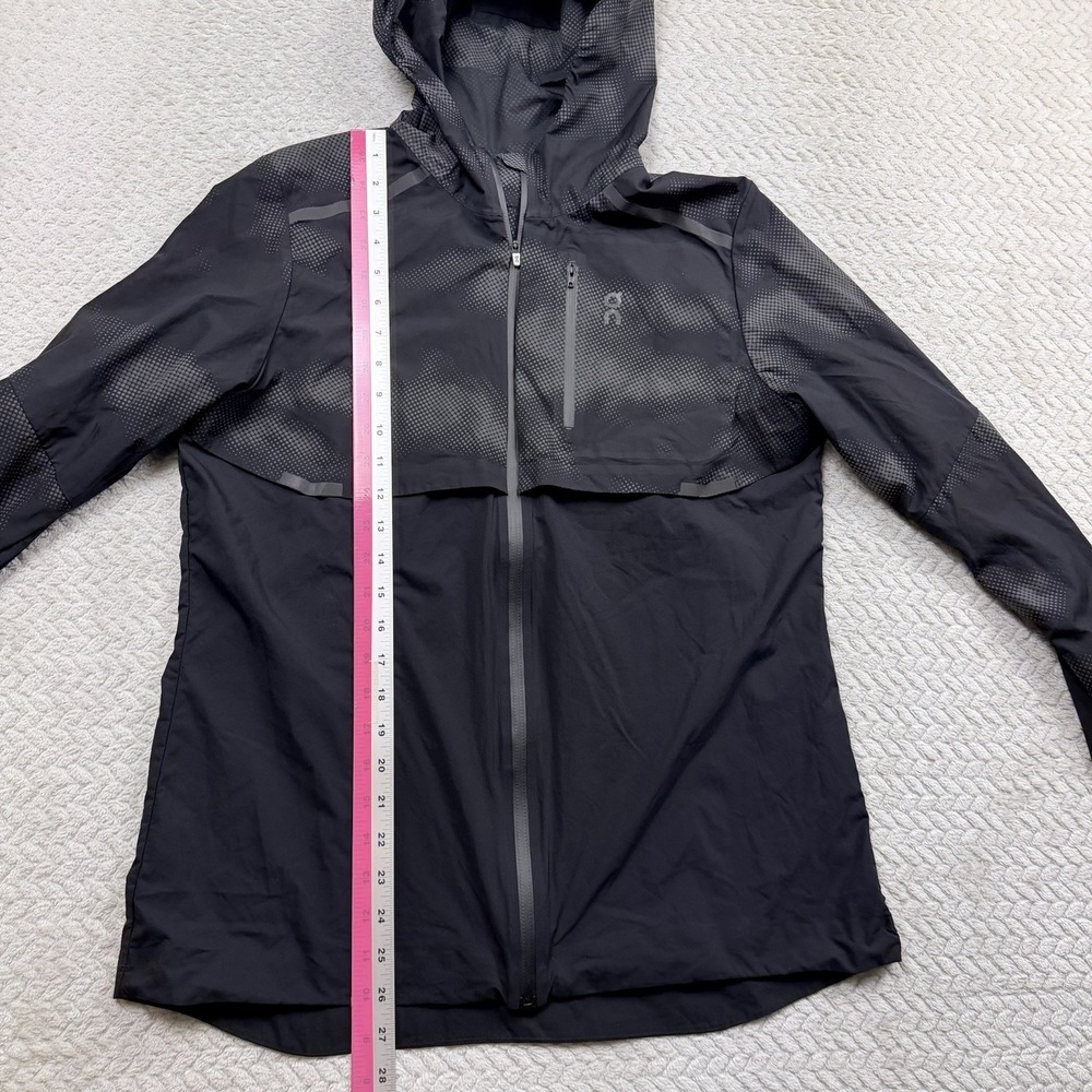 Womens ON Cloud Running Weather Jacket size XL Packable Lightweight Black - Picture 4 of 12
